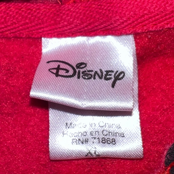 MICKEY MOUSE SWEATSHIRT HOODIE SIZE XL RED, BLACK AND WHITE COLOR EUC - Picture 6 of 6